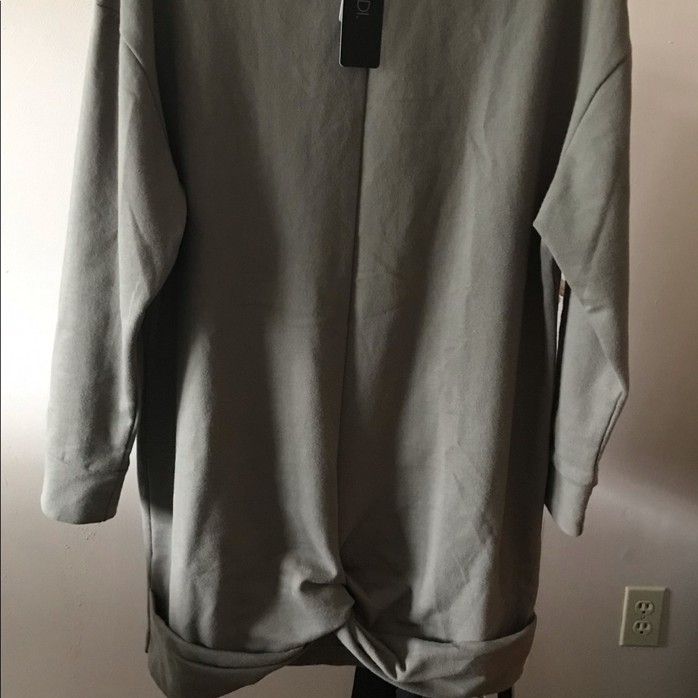 RDI Olive Twist Sweatshirt Dress XS NWT